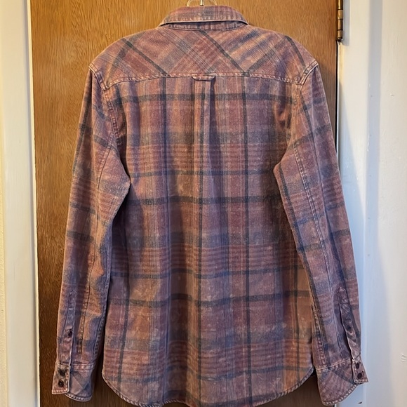 OutPost Maker Sz L Flannel Boyfriend Shirt - Picture 2 of 9